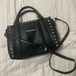 Steve Madden Black Studded Handbag